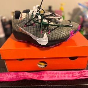 Women’s 7 Nike Off White Vapor Street And Pink off white industrial belt combo